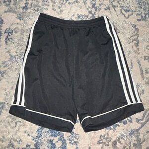 black adidas shorts